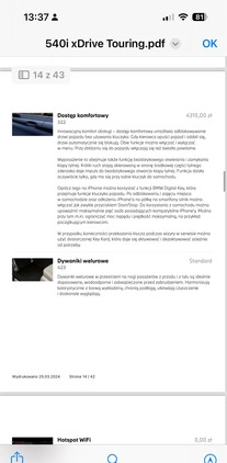 BMW Seria 5 cena 247000 przebieg: 89975, rok produkcji 2020 z Poznań małe 781